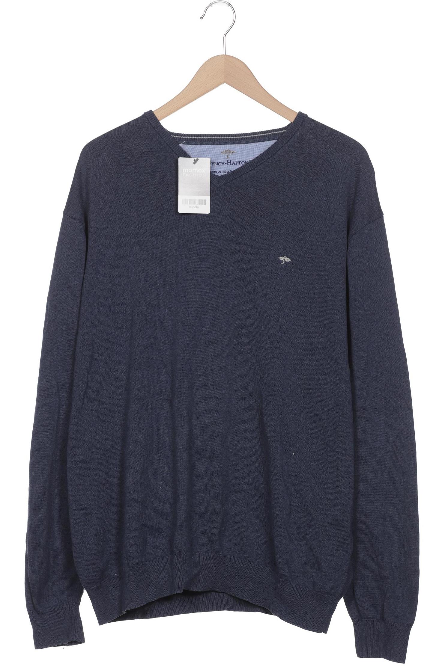 Fynch Hatton Herren Pullover, blau von Fynch Hatton