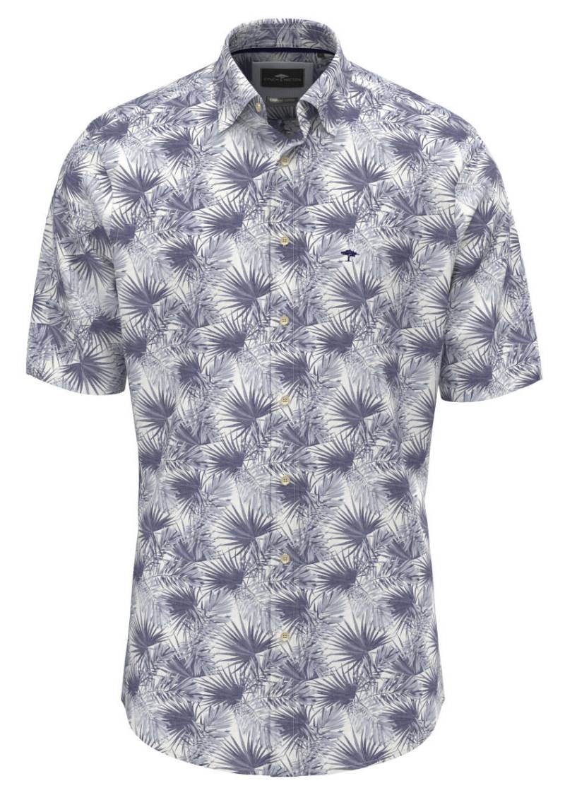 Fynch Hatton - Kurzarm Hemd aus Baumwolle blau - Gr. - 3XL von Fynch Hatton