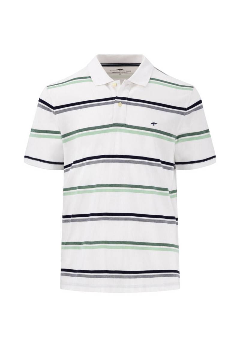Fynch Hatton - Poloshirt mit Streifen weiß - Gr. - M von Fynch Hatton