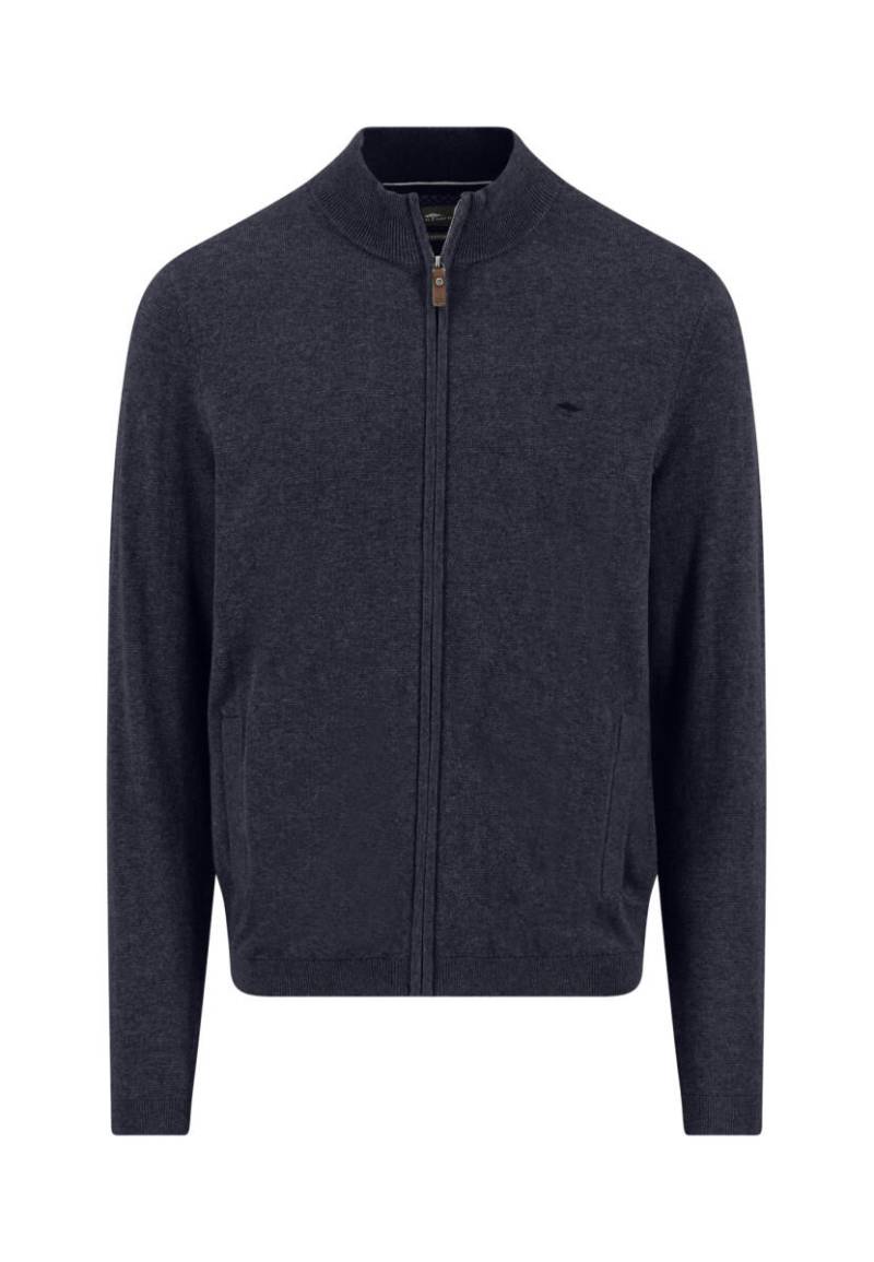 Fynch Hatton - Strickjacke aus baumwoll-Kaschmir-Mix blau - Gr. - XXL von Fynch Hatton