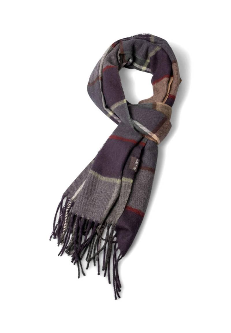 Fynch Hatton - Weicher Schal mit Karomuster beige/lila - Gr. - OS von Fynch Hatton