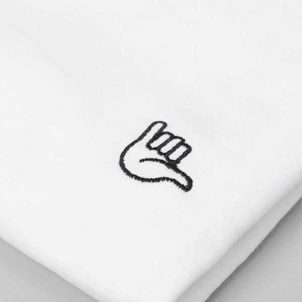 Fyngers Unisex T-Shirt aus Biobaumwolle - Modell HANG LOOSE mit gestickter Veredelung von Fyngers