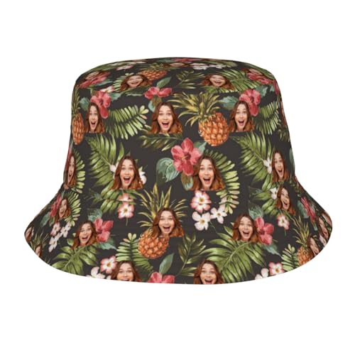 Fyralune Fischerhut personalisiert Herren und Damen – Selbst gestalten Bucket HatSie Ihr eigenes Design mit Text, Foto oder Logo Sonnenhut– Perfekt für Outdoor, Angeln, Reisen und Sommeraktivitäten von Fyralune