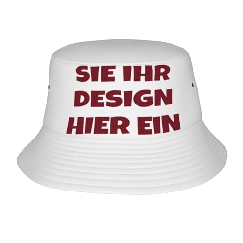 Fyralune Fischerhut personalisiert für Herren und Damen – Selbst gestalten Bucket Hat Sie Ihren eigenen Anglerhut mit Text, Logo Sonnenhut oder Bild Sommer von Fyralune