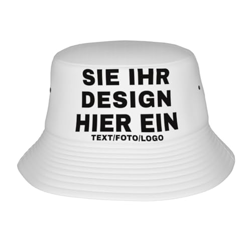 Fyralune Fischerhut personalisiert für Herren und Damen – Selbst gestalten Sie Bucket Hat Ihren eigenen Fischerhut mit Foto, Text oder Logo Sonnenhut Outdoor und Reisen von Fyralune