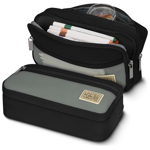 Fyrdyn Federmäppchen - Schreibwaren-Organizer mit Reißverschluss,Aufbewahrungsbox für Stifte und Schulbedarf für Kinder, Jugendliche & Erwachsene von Fyrdyn