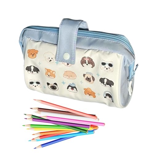 Fyrdyn Großes Federmäppchen, Großes Federmäppchen Stiftetasche, Multifunktionale Reißverschluss-Aufbewahrung Für Schule Jugendliche Erwachsene Kinder von Fyrdyn