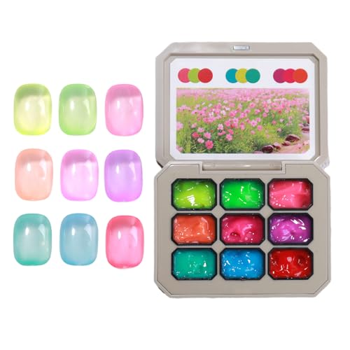 Fyrdyn Nagelgel - 9-Farben Farbverlauf Nagelgel Set Für Die Maniküre - Langlebige Feste Natürliche Modelliermasse Einfach Zu Verwenden Für Salon Und Privatnutzung Unterwegs Frauen Fyrdyn Nagelgel - 9-Farben Farbverlauf Nagelgel Set Für Die Maniküre - Langlebige Feste Natürliche Modelliermasse Einfach Zu Verwenden Für Salon Und Privatnutzung Unterwegs Frauen von Fyrdyn