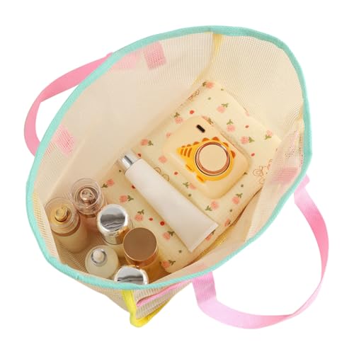 Fyrdyn Netz Strandtasche, Netz-Strandtasche Für Damen, Organizer Aufbewahrung Für Wasserflaschen Handtücher Spielzeug Sommer Urlaub Picknick von Fyrdyn