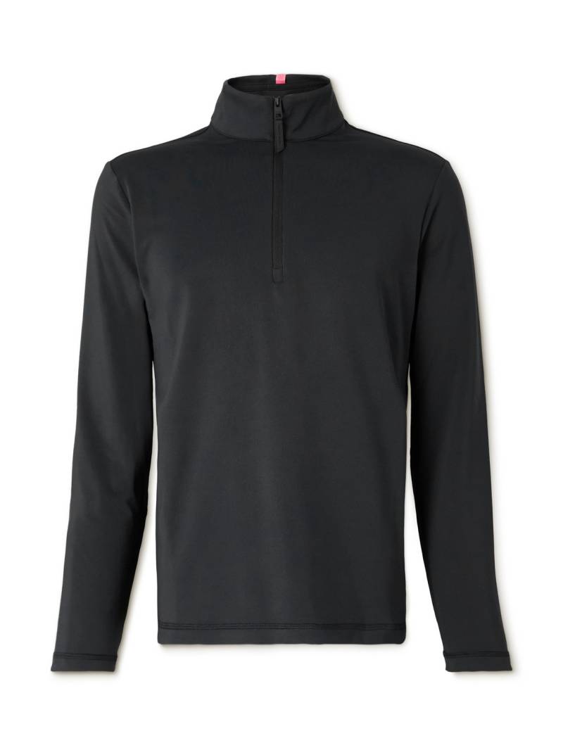 G/FORE - Brushed Tech-Jersey Half-Zip Golf Top - Men - Black - XXL von G/FORE