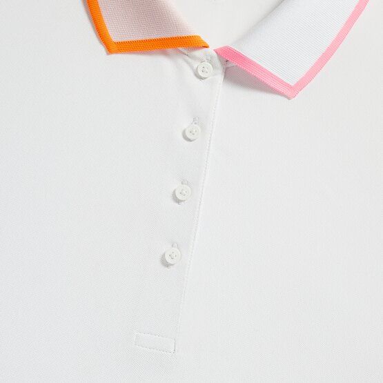 G/Fore CONTRAST RIB COLLAR TECH PIQUÉ Halbarm Polo weiß G/Fore CONTRAST RIB COLLAR TECH PIQUÉ Halbarm Polo weiß von G/Fore