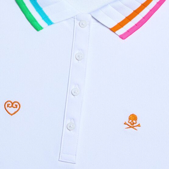 G/Fore EMBROIDERED ohne Arm Polo weiß von G/Fore
