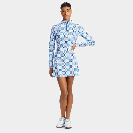 G/Fore GRADIENT CHECK SILKY TECH QRT ZIP Stretch Midlayer weiß G/Fore GRADIENT CHECK SILKY TECH QRT ZIP Stretch Midlayer weiß von G/Fore