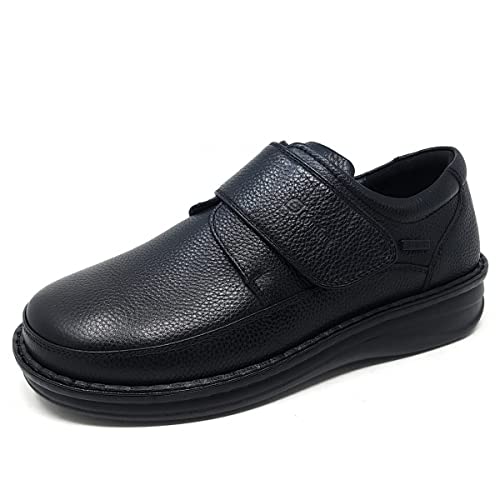 Grunwald P-3708 Herren Riemenschuhe mit breiter Passform, Schwarz, Schwarz - Schwarz - Größe: 47 EU Grunwald P-3708 Herren Riemenschuhe mit breiter Passform, Schwarz, Schwarz - Schwarz - Größe: 47 EU von G-COMFORT