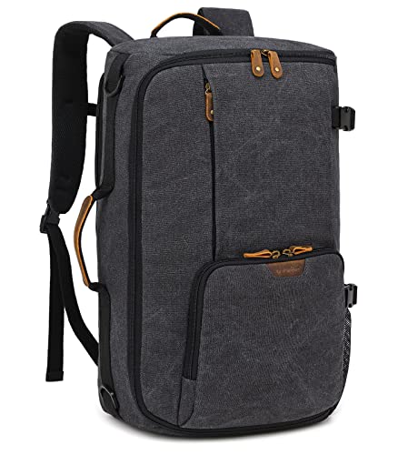 G-FAVOR 40L Reiserucksack Handgepäck Rucksack Groß Herren Damen, Canvas Laptop Rucksack für 15,6-17,3 Zoll Notebook Weekender für Reisen Arbeit Freizeit Schule Trekking Wandern von G-FAVOR