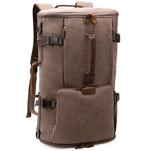 G-FAVOR 40L Reiserucksack Handgepäck Rucksack Groß Herren Damen, Canvas Rucksack für 15,6-17,3 Zoll Laptop, für Reise Arbeit Freizeit Schule Trekking Wandern von G-FAVOR