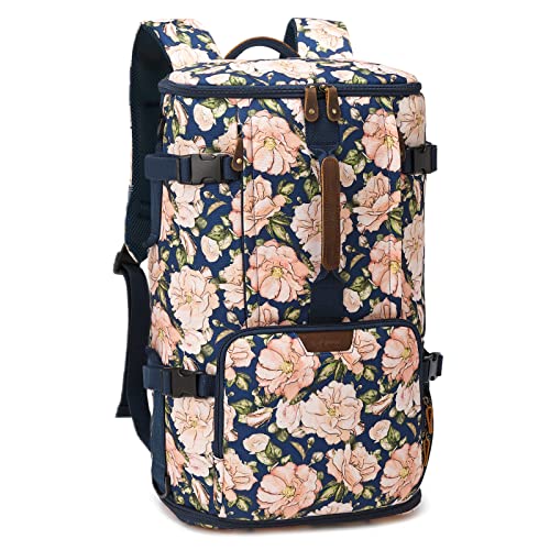 G-FAVOR 40L Reiserucksack Handgepäck Rucksack Groß Herren Damen, Canvas Rucksack für 15,6-17,3 Zoll Laptop, für Reise Arbeit Freizeit Schule Trekking Wandern von G-FAVOR