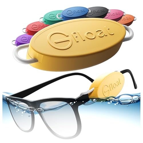 G FLOAT Schwimmende Brillenhalterung, schwimmendes Sonnenbrillenband, Schlüsselband, Brillenhalter, Schwimmer, für Männer und Frauen, gelb von G FLOAT