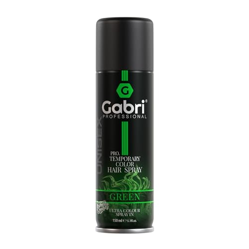 Gabri Color Spray 150ml - Haarfarbspray - Haarfarbe zum Aufsprühen - Pro Temporary Hair Colour Spray (Green, 150 ml (1er Pack)) Gabri Color Spray 150ml - Haarfarbspray - Haarfarbe zum Aufsprühen - Pro Temporary Hair Colour Spray (Green, 150 ml (1er Pack)) von G Gabri
