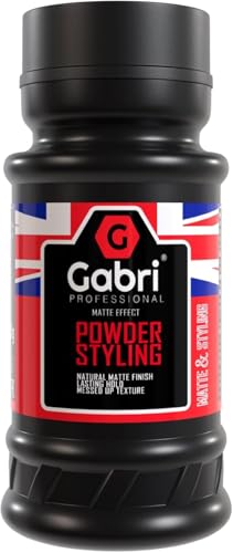 Gabri Hair Styling Powder Wax 21g | Volumizing Thickening Dust Powder | Flexible Hold | Matt Look | Maximum Control | Texturising Powder for Men & Women (Matte Effect, 21 g (1er Pack)) von G Gabri