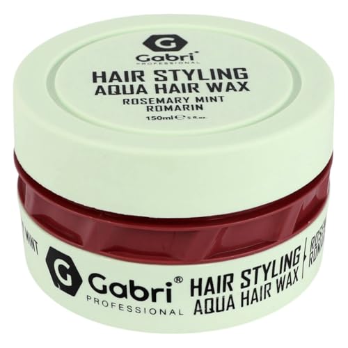 Gabri Hair Styling Wax 150 ml | Haarstylingwachs | Haargelwachs | Edge Control | Maximale Kontrolle und lange Haltbarkeit | Haarwachs für Männer und Frauen (Rosemary Mint Romarin) von G Gabri