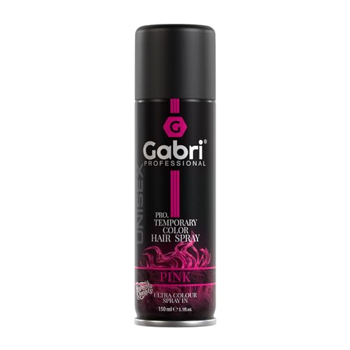 Gabri Color Spray 150ml - Haarfarbspray - Haarfarbe zum Aufsprühen - Pro Temporary Hair Colour Spray (Pink, 150 ml (1er Pack)) Gabri Color Spray 150ml - Haarfarbspray - Haarfarbe zum Aufsprühen - Pro Temporary Hair Colour Spray (Pink, 150 ml (1er Pack)) von G Gabri