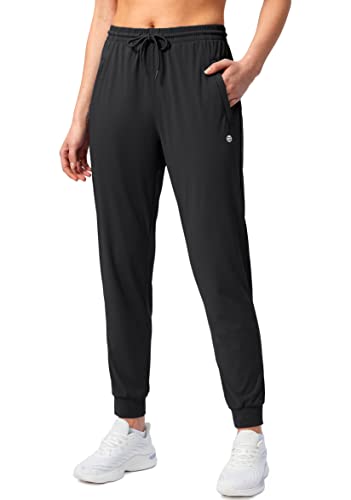 G Gradual Damen-Jogginghose mit Reißverschlusstaschen, konische Laufhose für Damen, Lounge, Joggen, schwarz, Klein von G Gradual