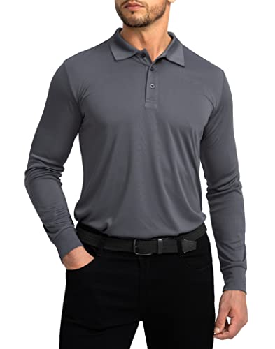 G Gradual Herren Golfshirts, dunkelgrau, Groß von G Gradual