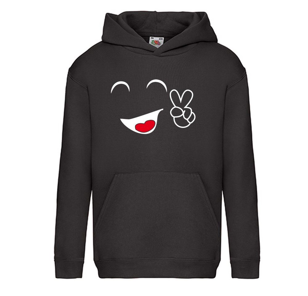 G-graphics Hoodie Smiley Kinder Hoodie / Kapuzenpullover mit coolem Motiv als Frontprint von G-graphics