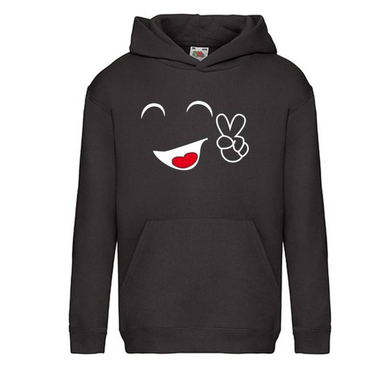 G-graphics Hoodie Smiley Kinder Hoodie / Kapuzenpullover mit coolem Motiv als Frontprint von G-graphics