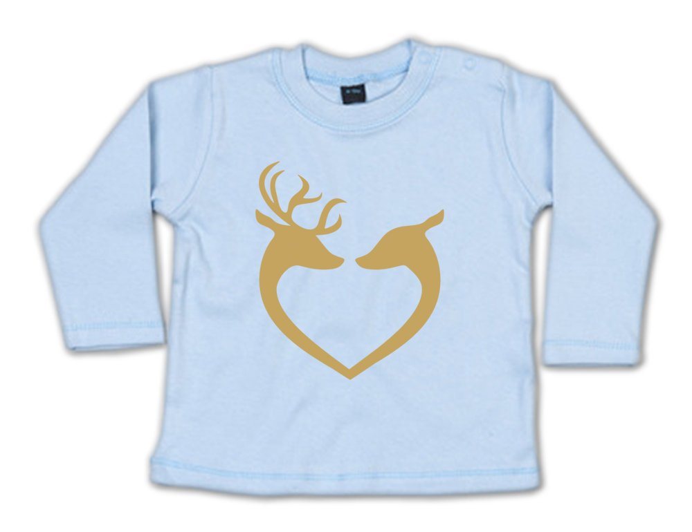 G-graphics Longsleeve Rentierliebe Baby Sweater / Longsleeve T mit Weihnachtsmotiv von G-graphics