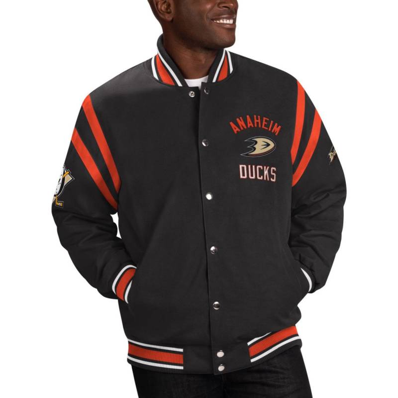 G-III Anaheim Ducks NHL Tailback Varsity Jacke G-III Anaheim Ducks NHL Tailback Varsity Jacke von G-III