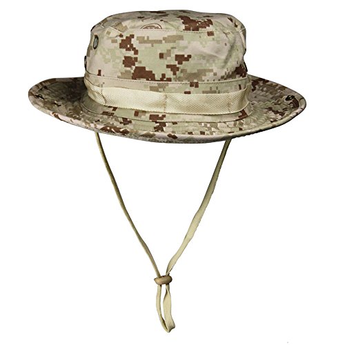 G-LIKE Herren Fischerhut Sonnenschutz Sommerhut - Unisex Faltbare Kopfbedeckung Safari Hut Gartenhut Outdoor Fischen Angeln Wandern Klettern Jagd Reisen Farbenreich Breite Krempe (Camouflage, L) von G-LIKE