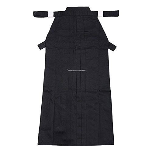 G-LIKE Kampfsport Kendo Kenjutsu Uniform - Traditionelle Japanische Schwertkampfkunst Kostüm Karate Ninja Aikido Training Kleidung Keikogi Jacke Hakama Hose für Männer Frauen (Black, XS) von G-LIKE