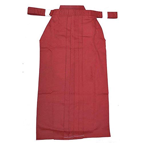 G-LIKE Kampfsport Kendo Kenjutsu Uniform - Traditionelle Japanische Schwertkampfkunst Kostüm Karate Ninja Aikido Training Kleidung Keikogi Jacke Hakama Hose für Männer Frauen (Red, L) von G-LIKE