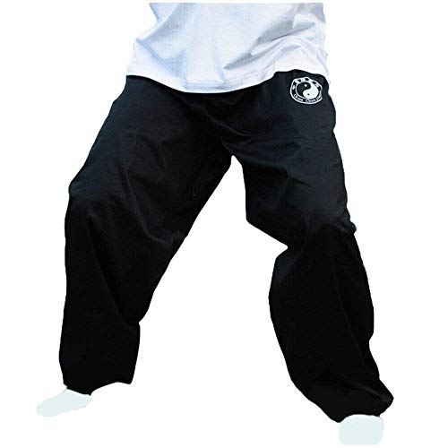G-LIKE Kampfsport Taiji Training Hose - Chinesische Kampfkunst Chenjiagou Tai Chi Kung Fu Qigong Shaolin Weite Beine Knickerbocker Graziöse Uniform für Damen Herren (XXL) von G-LIKE