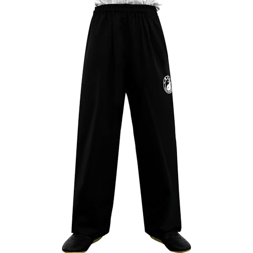 Kampfsport Taiji Training Hose - Chinesische Kampfkunst Chenjiagou Tai Chi Kung Fu Qigong Shaolin Weite Beine Knickerbocker Graziöse Uniform für Damen Herren (XXL) von G-LIKE