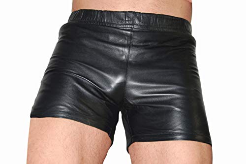 G-Lord-Style Leder Boxershorts Shorts Unterhose Kurze Lederhose Unterwäsche (XL) von G-Lord-Style