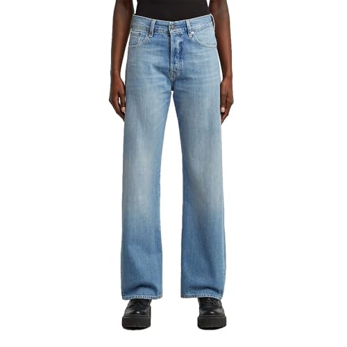 G-STAR Damen Bowey 3D Boyfriend Jeans, Mehrfarben (Faded Rhine Blue D25372-e266-h545), 32W / 32L EU von G-Star Raw
