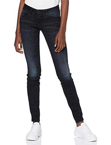 G-STAR RAW Damen Lynn Mid Waist Skinny Jeans, Blau (dk aged 60885-6545-89), 24W / 30L von G-STAR RAW