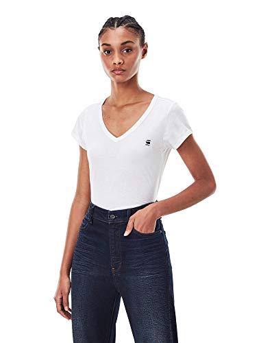 G-STAR RAW Damen Eyben Slim T-Shirt, Weiß (white D04434-2757-110), S von G-STAR RAW