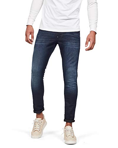 G-STAR RAW Herren Revend Skinny Jeans, Blau (dk aged 51010-6590-89), 34W / 30L von G-STAR RAW