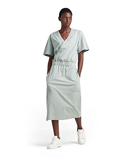 G-STAR RAW Damen Bohdana Kleid, Blau (iceberg green D21296-B771-C959), L von G-STAR RAW