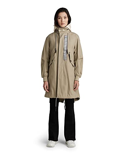 G-STAR RAW Damen Fishtail Parka, Beige (tree house D21020-C960-C941), L von G-STAR RAW