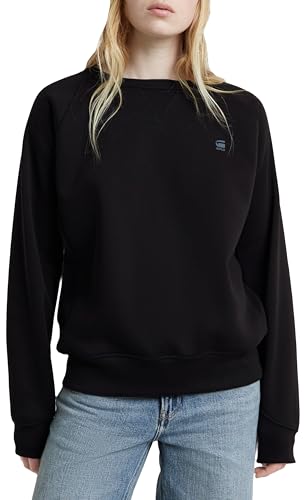 G-STAR RAW Damen Premium Core 2.0 Sweatshirt, Schwarz (dk black D21253-C235-6484), M von G-STAR RAW