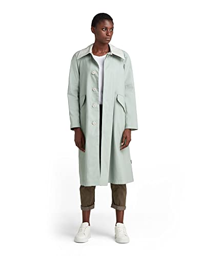 G-STAR RAW Damen Rider Trenchcoat, Blau (iceberg green D21009-A501-C959), L von G-STAR RAW