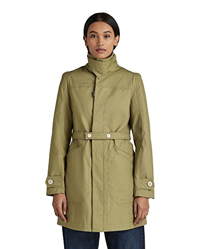 G-STAR RAW Damen Slim Minor Trenchcoat, Grün (fresh army green D21015-A501-9822), M von G-STAR RAW