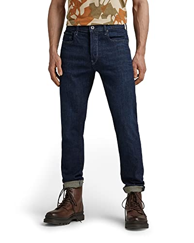 G-STAR RAW Herren 3301 Slim Jeans, Blau (worn in deep marine 51001-B767-C602), 32W / 32L von G-STAR RAW