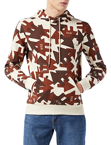 G-STAR RAW Herren Arrow Camo Hooded Sweatshirt, Mehrfarben (dk talc raw arrow camo D21160-C365-D109), L von G-STAR RAW