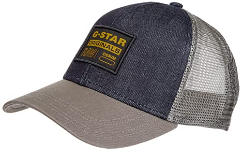 G-STAR RAW Herren Denim Embro Baseball Trucker Cap, Blau (raw denim D21247-B988-001), PC von G-STAR RAW